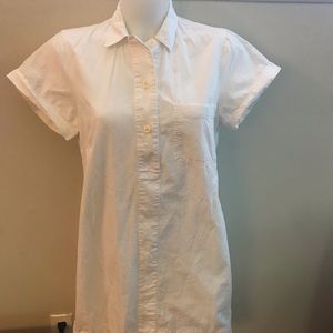 White collared dress, J crew